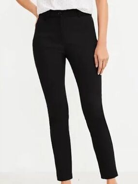 LOFT Black Curvy fit Skinny Ankle Pants